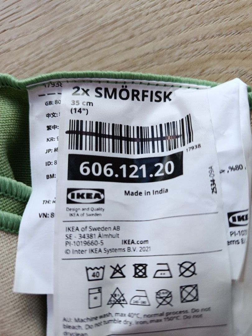 IKEA SMÖRFISK Placemats - 2 Pieces442836101240596481