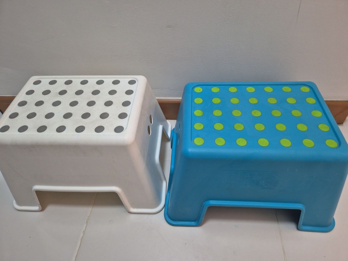 Ikea Step Stools - White and Blue