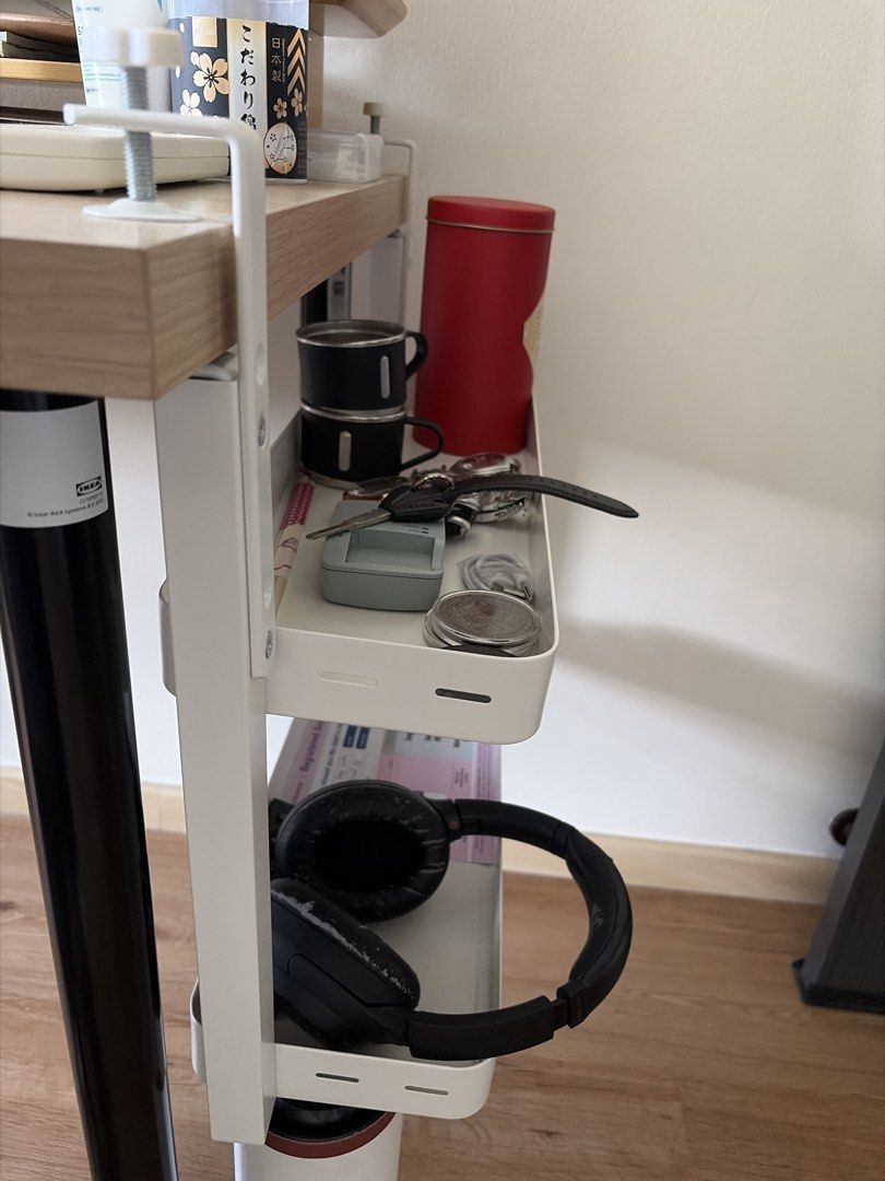 IKEA Study Table (Category: Tables & Sets) located in Singapore. Submitted by herroherro (Listing ID 1435603136, Image 3). Description: Moving out sale IKEA desk with storage accessories Discount for self collection!.
