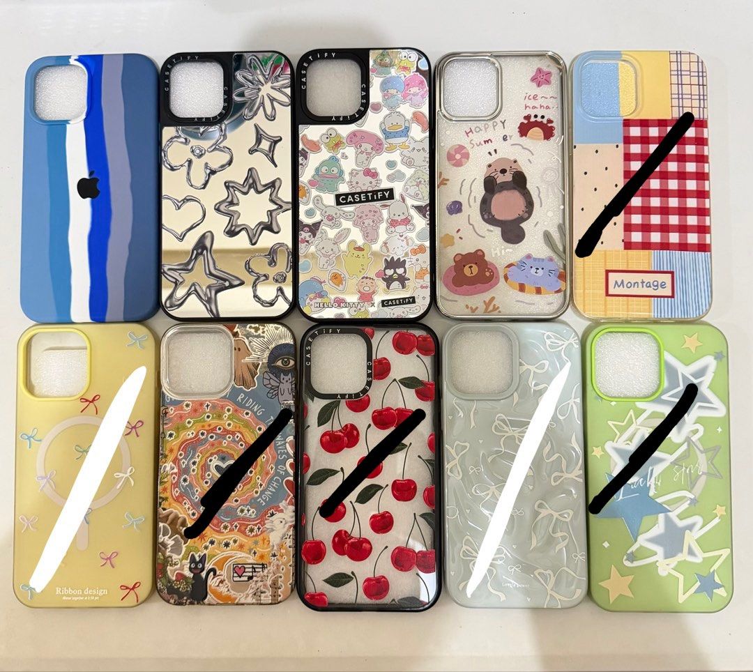iPhone 12 pro max phone cases (Category: Cases & Sleeves) located in Quezon City. Submitted by soohthings (Listing ID 1433788243, Image 2). Description: - mssg for condition and price of each case :) - 80 pesos and below prices ! - get for free all the bottom cases if you get all the top cases .