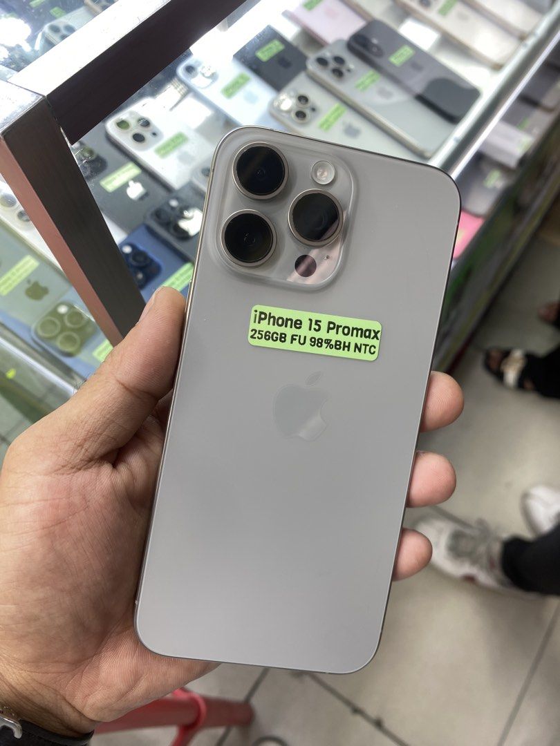 IPHONE 15 PRO MAX 256GB OPENLINE NTC 98%BH (Category: iPhone 15 Series) located in Manila. Submitted by westclutchtradinggadgetinco. (Listing ID 1435691556, Image 1). Description: OPEN FOR INSTALLMENT ANY IPHONE OR ANDROID PHONE, PM FOR INQUIRIES SALE OR SWAP ! MABILIS KAUSAP ! LEGIT SELLER ! W/ WARRANTY 💯💯💯 •IPHONE 15 PRO MAX •256 GB (Other storage is also available) •Natural Titanium (Other color is also available) •Factory Unlock / Openline