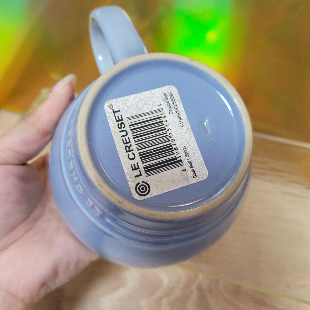 Le Creuset Cappuccino Mug,Coastal Blue443186299567482882