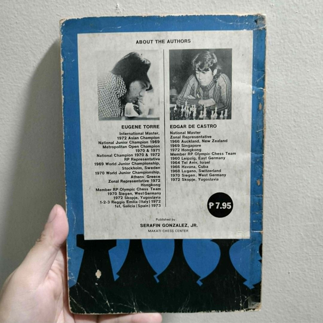 LENINGRAD INTERZONAL (Chess Book) (Category: Storybooks) located in Antipolo. Submitted by serjyms (Listing ID 1435613008, Image 2). Description: LENINGRAD INTERZONAL (Chess Book) Euguene Torre & Edgar de Castro Chess Asia 1973, Paperback, 96 pages Selling Price: Php499+sf Condition: Well-used (tape on the cover as shown in the photos) Location: Antipolo City, Rizal Mode of Payment: GCash Mode of Delivery: J&T, LBC, Lalamove For inquiries, feel f