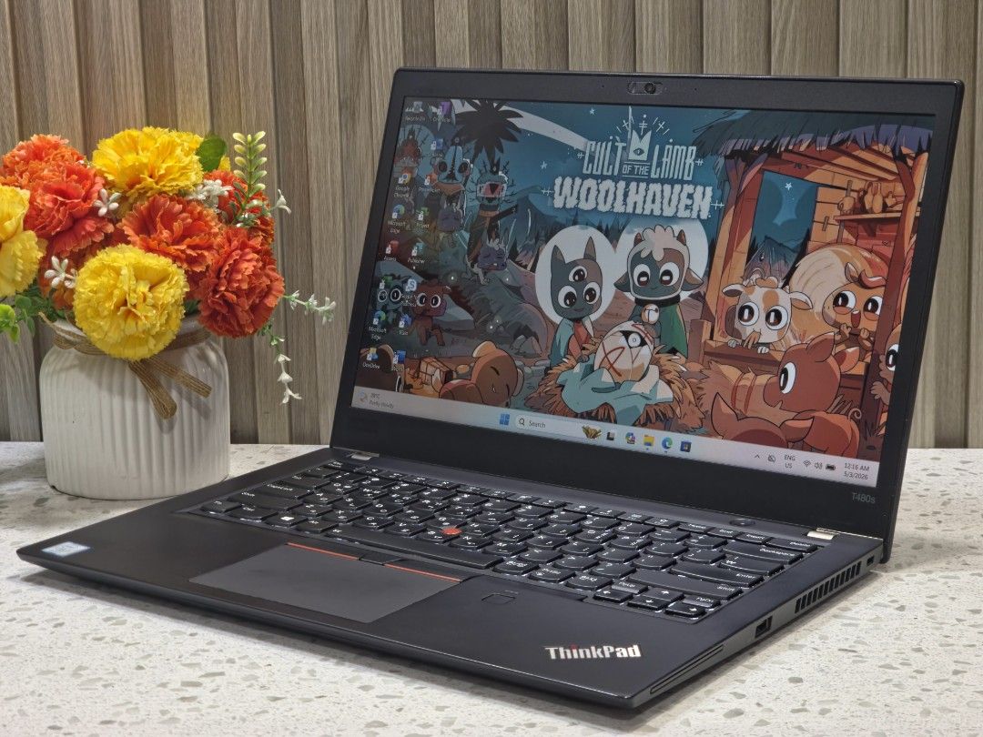 SOLD (Category: Laptops & Notebooks) located in Manila. Submitted by jedangadget. (Listing ID 1435701340, Image 2). Description: Lenovo Thinkpad T480s i7-8th Gen 16Gb Ram 256Gb NVMe SSD UHD Graphics 620 , 14.1inch w/ Backlit KB 💻 TOUCHSCREEN 💻 Good for Office, School, VA, Freelance etc. SALE Price: 💸 Before Price: 20,999 ❌️❌️ 💻 Quick Specs ✅️ Intel Core i7-8650U (8 CPUs) 2.1GHz Turbo boost up to 3.9GHz ✅️ 16Gb Ram 2400MHz DDR4 ✅️ 256Gb NVMe S