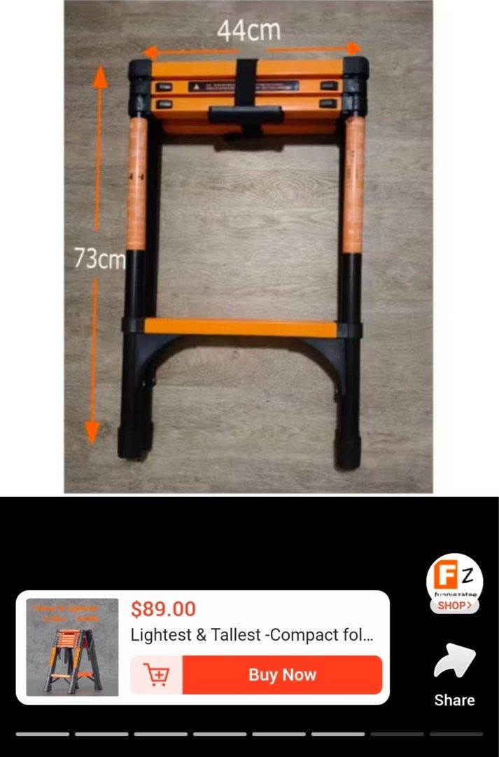 Lightest and tallest Ladder