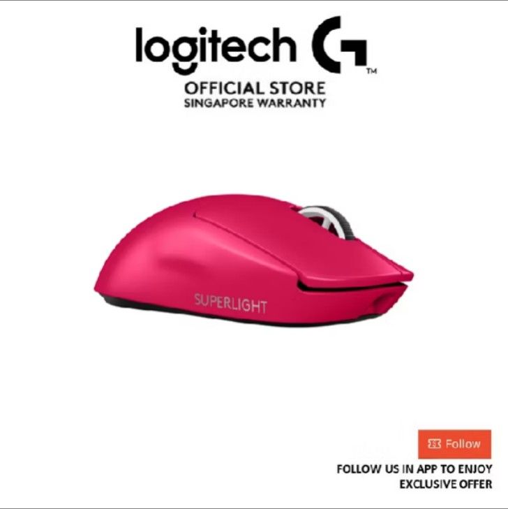Logitech G Pro X Superlight Wireless Mouse - Pink442995367059148800