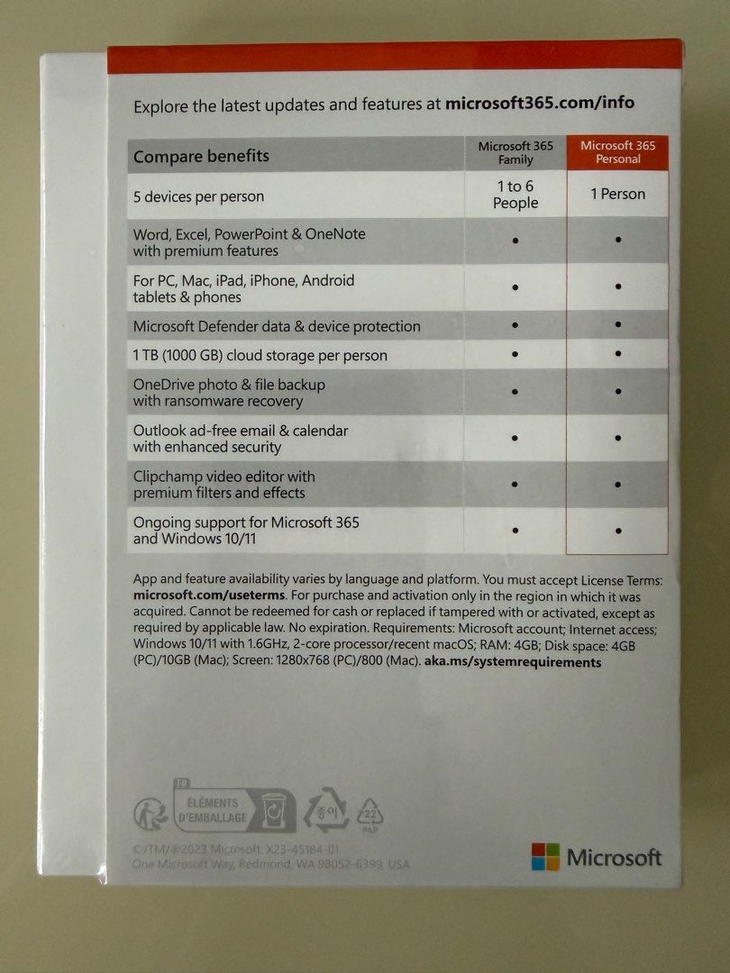 Microsoft 365 Personal Subscription - Brand New443001510424094721