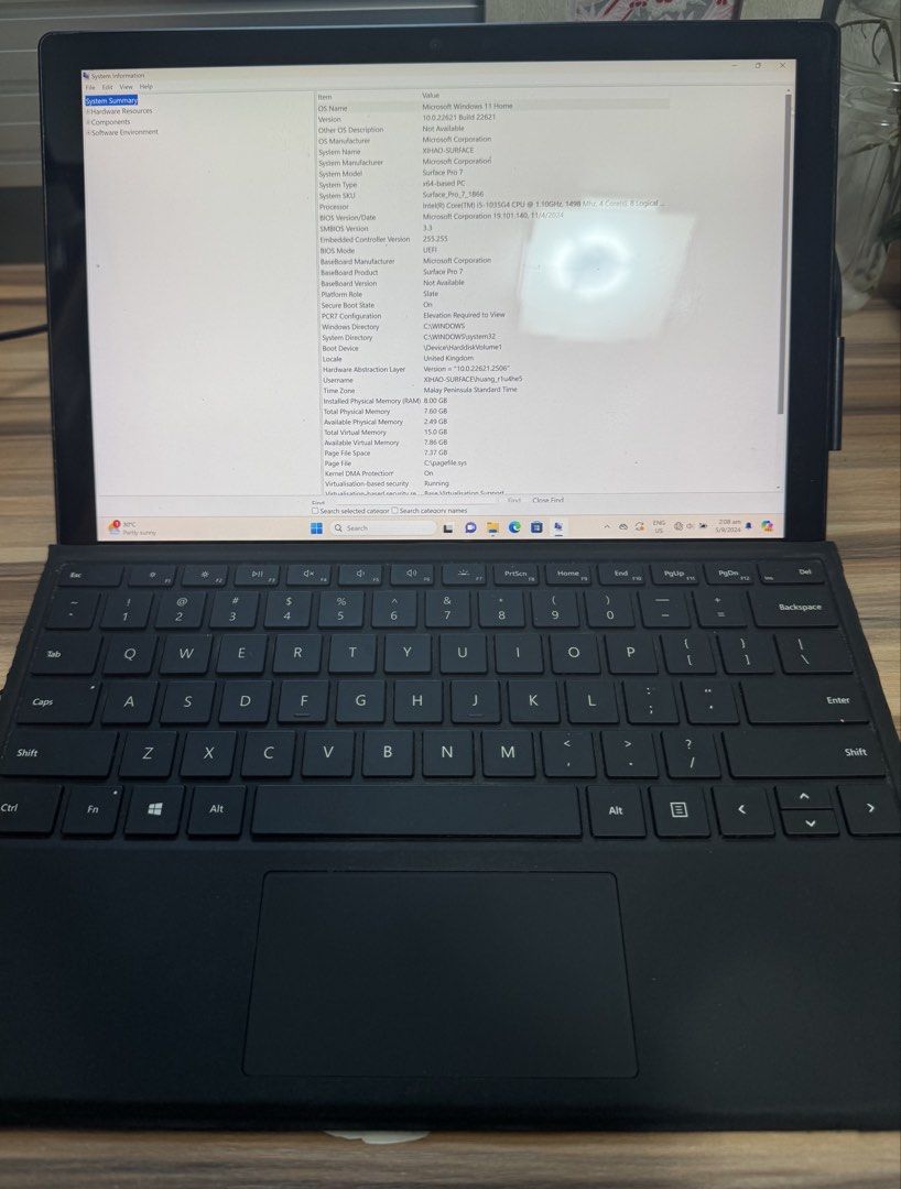 Microsoft Surface Pro 7 - i5, 8GB RAM, 256GB SSD443099269427384321