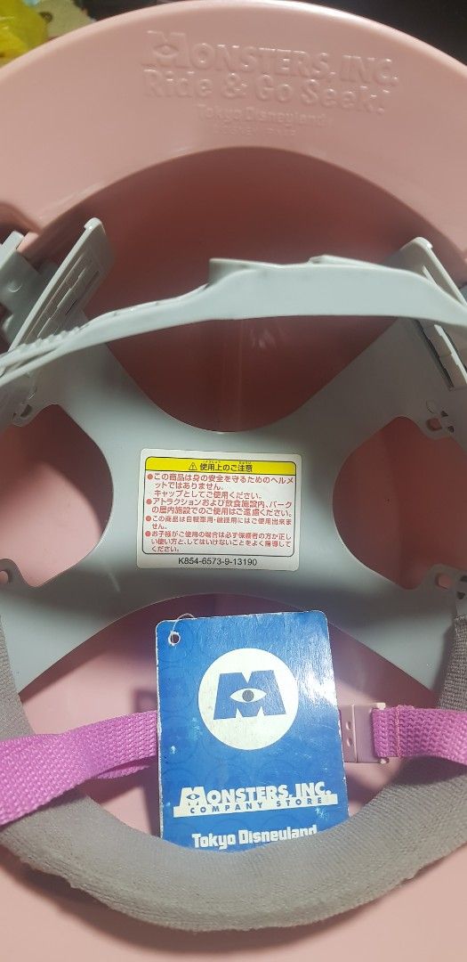 Monsters Inc. Boo hard hat (Category: Looking For) located in Manila. Submitted by jhs31 (Listing ID 1435629034, Image 3). Description: - Cute Monsters Inc. Boo hard hat - Adjustable straps for a comfortable fit. - preloved with discoloration, pero hindi naman sya panget.😊kasi nag pantay na yung color nya. -From personal collection Pm for more details. Loc. Manila offers are welcome 😊.