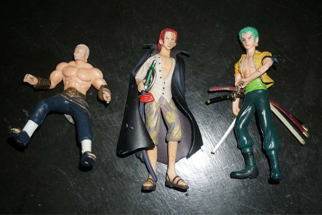 NARUTO & ONE PIECE Anime Action Figures Set (Category: Figurines & Statues) located in Antipolo. Submitted by ttrends (Listing ID 1435635250, Image 3). Description: - Anime action figure set - Features characters from Naruto and One Piece - Includes Akatsuki members, Naruto, Shanks, Zoro, and other characters -FREE Among us Figures/toys.