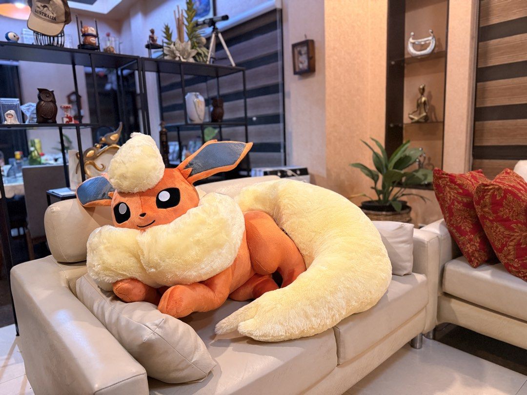 Pokemon Center Life Size Flareon (Category: Plushies & Soft Toys) located in Rizal. Submitted by vecrt (Listing ID 1435550394, Image 2). Description: .