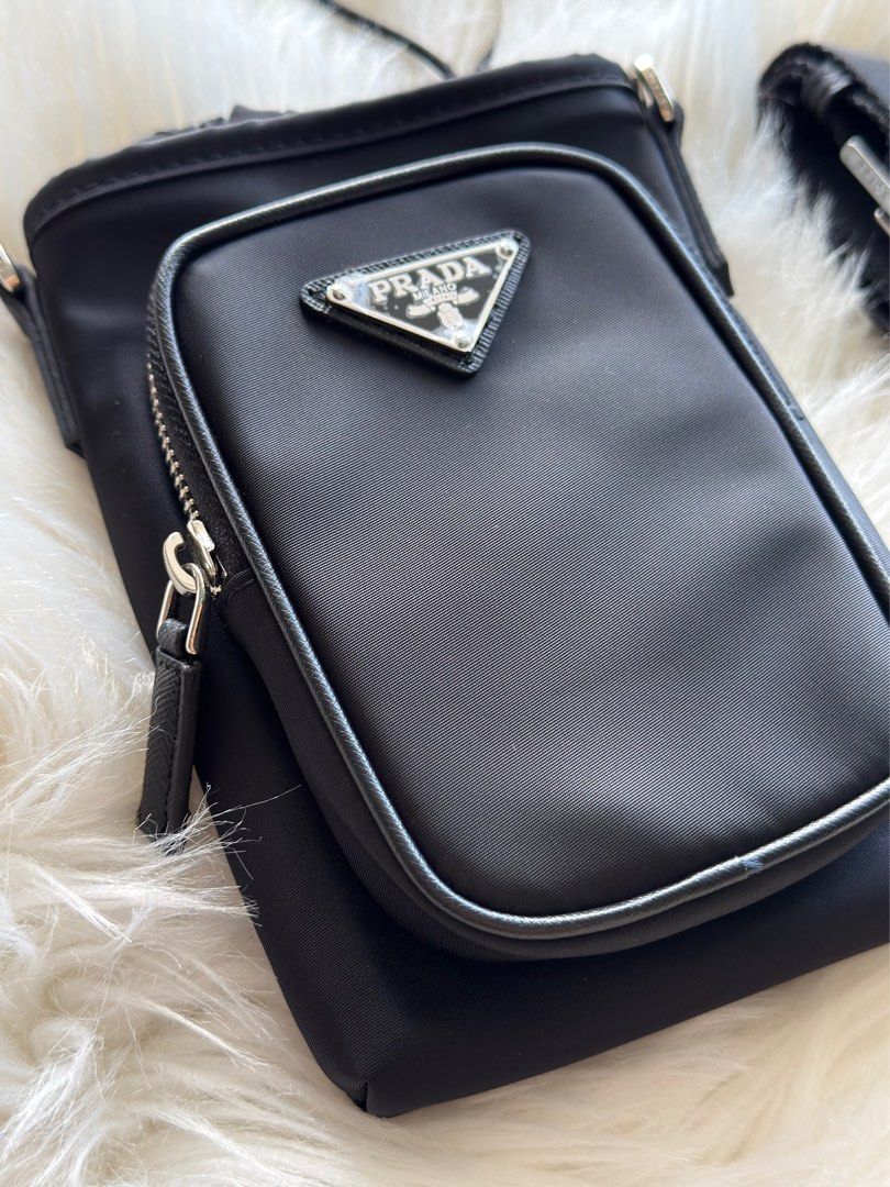 Prada Re-Nylon Cross-Body Phone Case (Category: Luxury Bags & Wallets) located in Manila. Submitted by shoulderfashion (Listing ID 1435602120, Image 2). Description: .