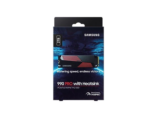 Samsung 990 Pro 2TB NVMe M.2 SSD with Heatsink