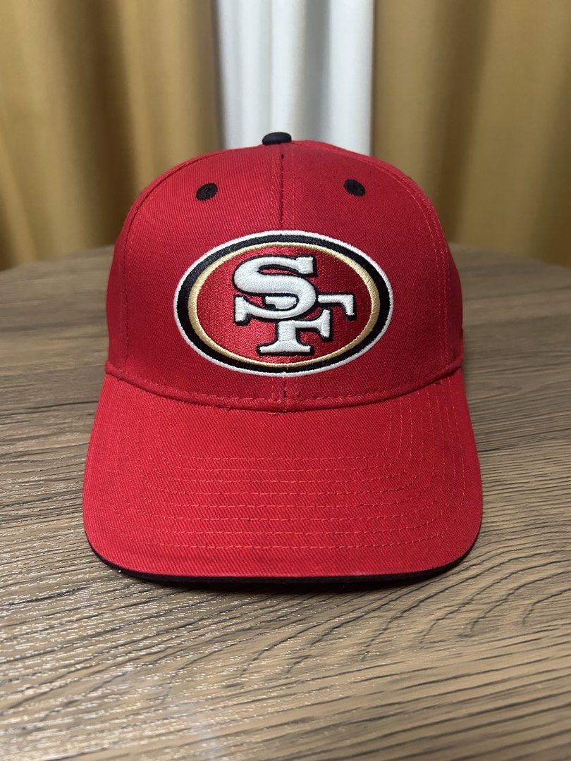 San Francisco 49ers Curved Cap (OG Logo) (Category: Activewear) located in Manila. Submitted by headhoncho_ph (Listing ID 1435525536, Image 1). Description: San Francisco 49ers Curved Cap (OG Logo) Color: Red Only 799 Authentic and new OG logo and color Item: Mint-condition Location: Sampaloc Manila Near LRT V Mapa Payment: GCash Shipping Options: If c/o Buyer: 1. COD “Buy For Me” option via Lalamove: Rider pays item and deliver to you; you pay r
