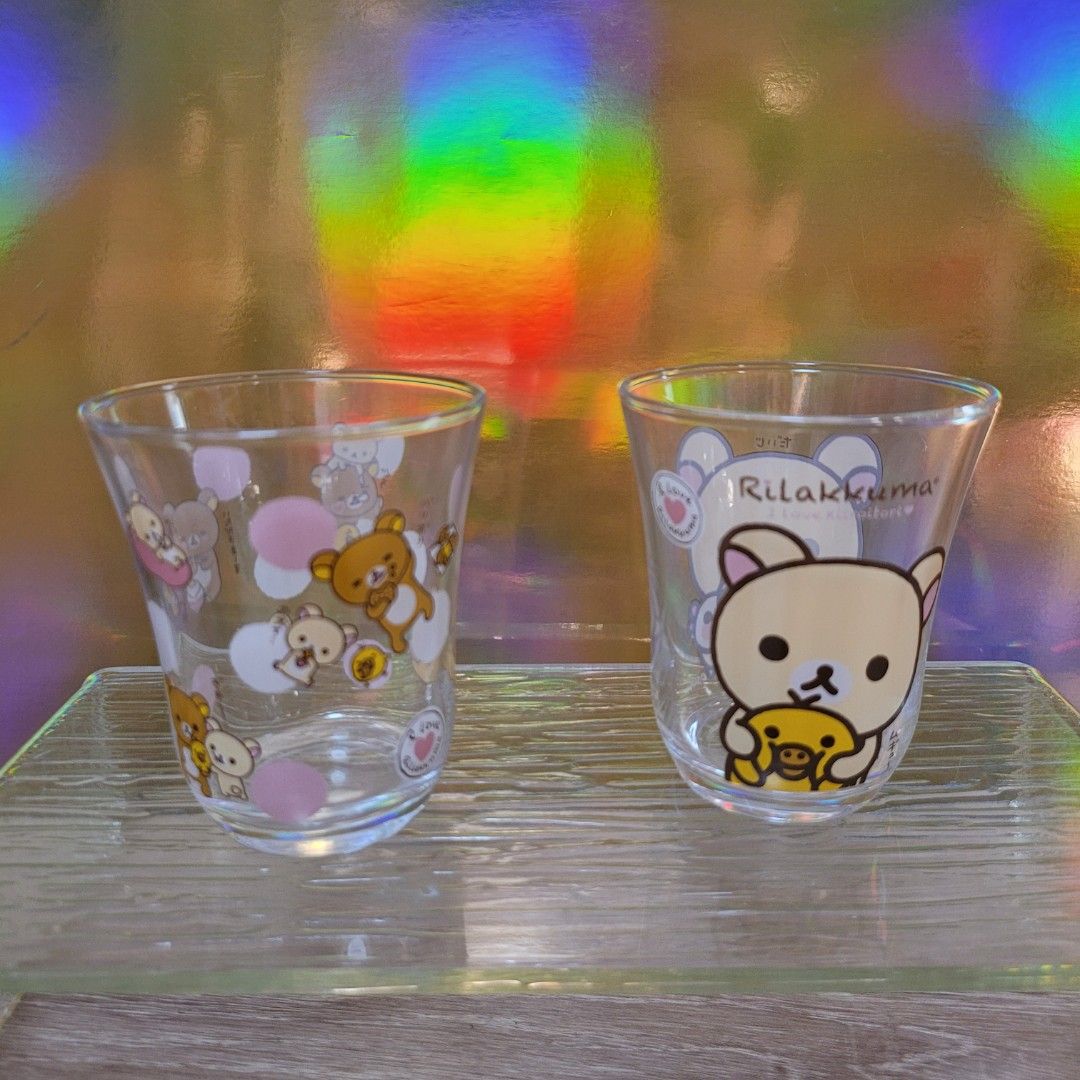 San-X Rilakkuma glass cups