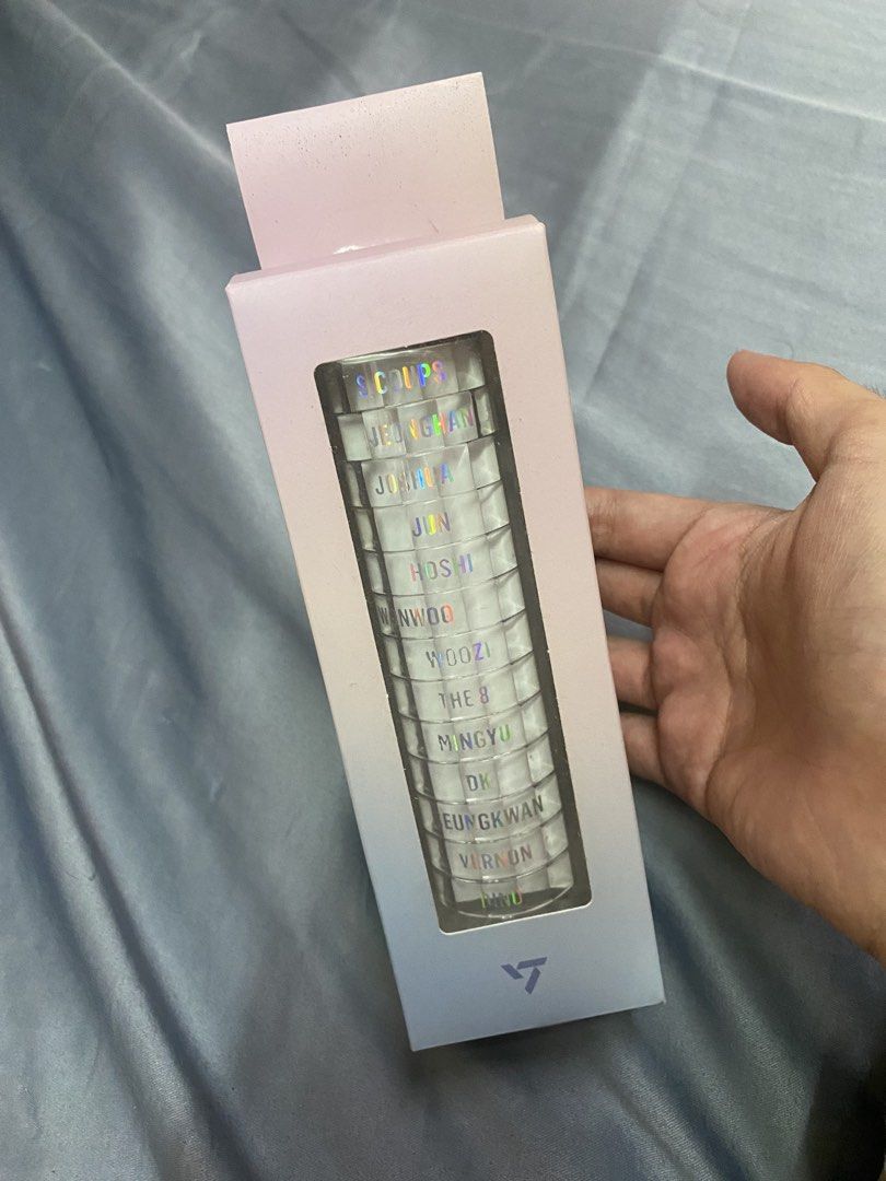 FREE SF Seventeen SVT official light stick 3 Deco Ring Set (Category: K-Wave Merchandise) located in Lucena. Submitted by totaldeclutter (Listing ID 1435525836, Image 1). Description: ₱1399 free shipping used for 1 concert will include official PCs.