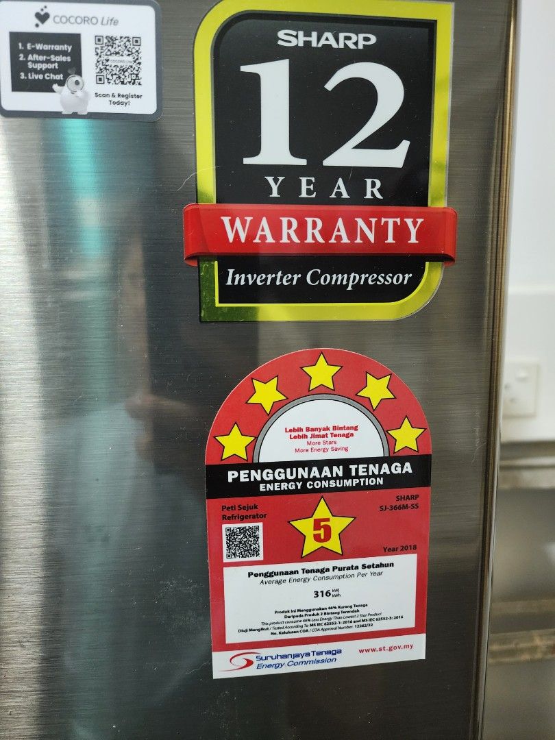 Fridge Compressor Sharp Sharp Inverter Compressor Refrigerator, TV & Home Appliances, Kitchen ...