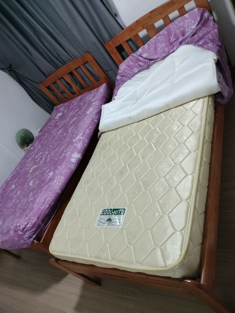 Single Solid Wooden Bed Frame - good condition