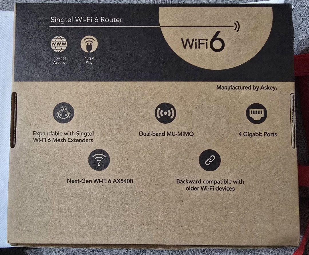 Singtel Wi-Fi 6 Router443241503026073601