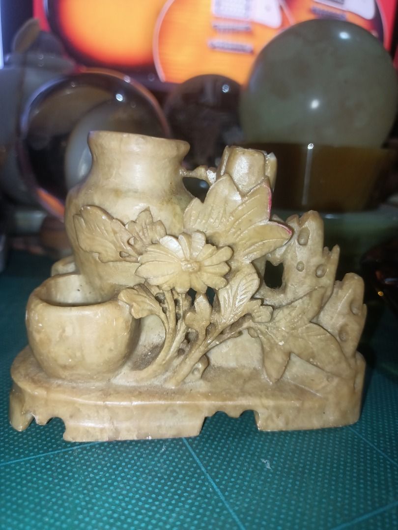 Soapstone Carved Display (Category: Vintage Collectibles) located in Munoz. Submitted by larryc1212 (Listing ID 1435669292, Image 1). Description: Soapstone Carved Display Item may include some scratches due to age, as is were is basis Item can be pick up in our Japan surplus shop located in Munoz Nueva Ecija Shipping available at buyer expense Bank Transfer payment. Payment first policy..