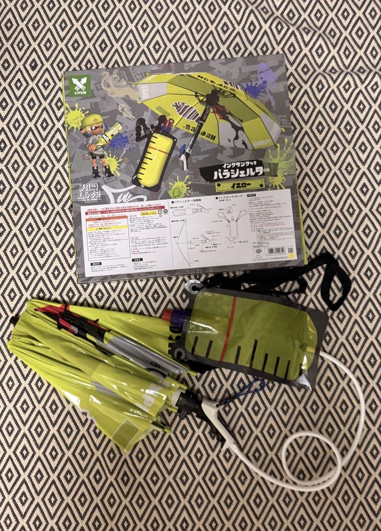 Splatoon 3 Ink Tank Module Splatoon 3 Yellow Parashelter Water Gun with Ink Tank, Hobbies & Toys ...