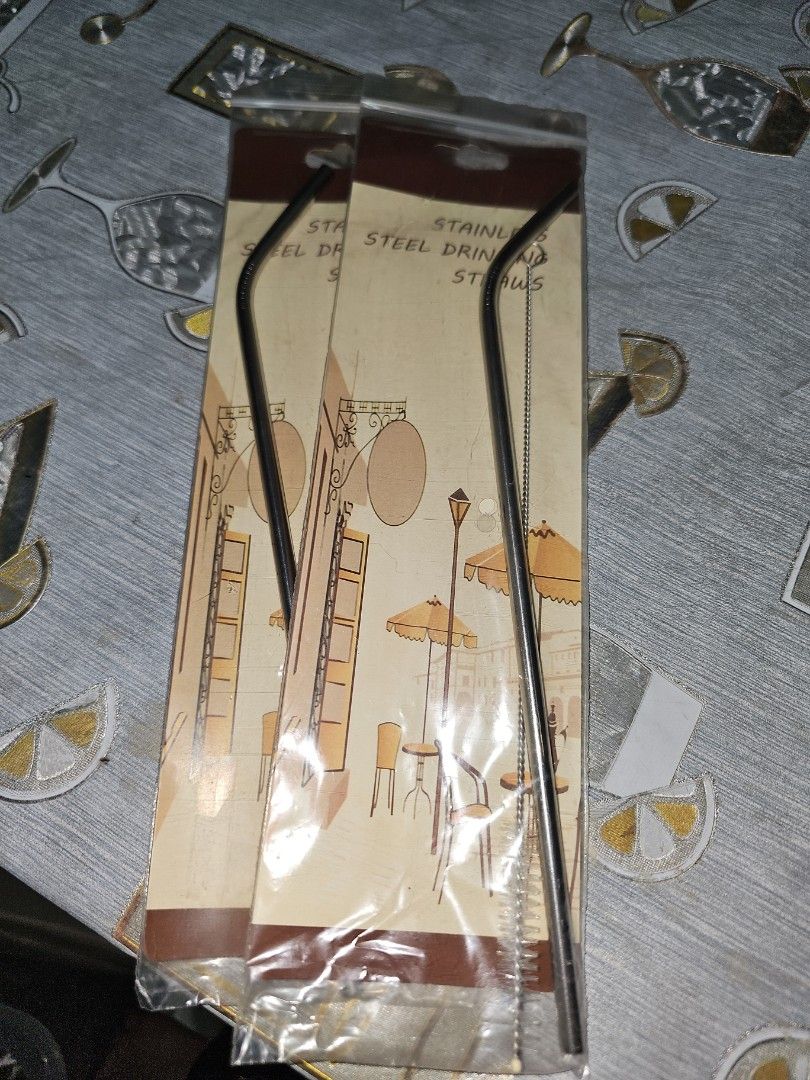 Stainless Steel Drinking Straws - New
