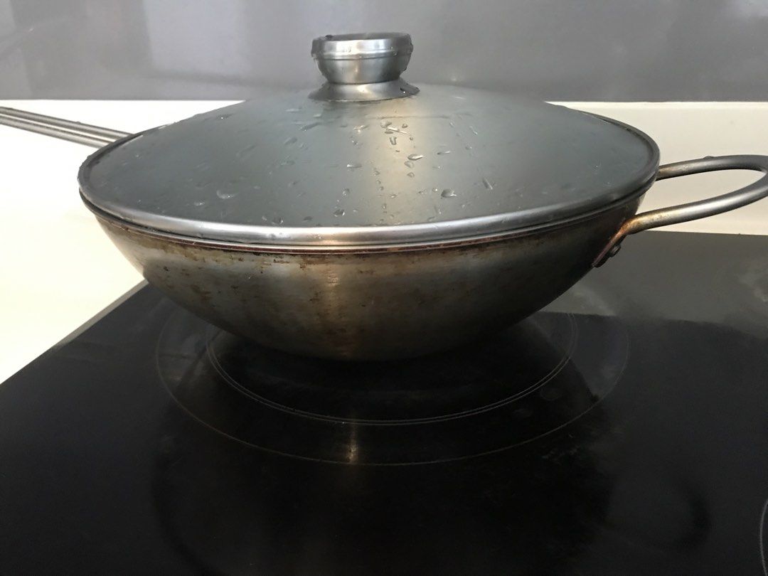 Swilling Stainless Steel Wok with Glass Lid