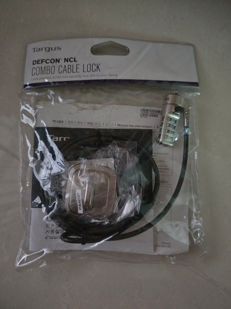 Targus Defcon NCL Combo Cable Lock443006790811658240