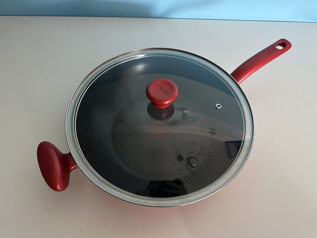 Tefal Non-Stick Wok Pan with Lid443062284442685441