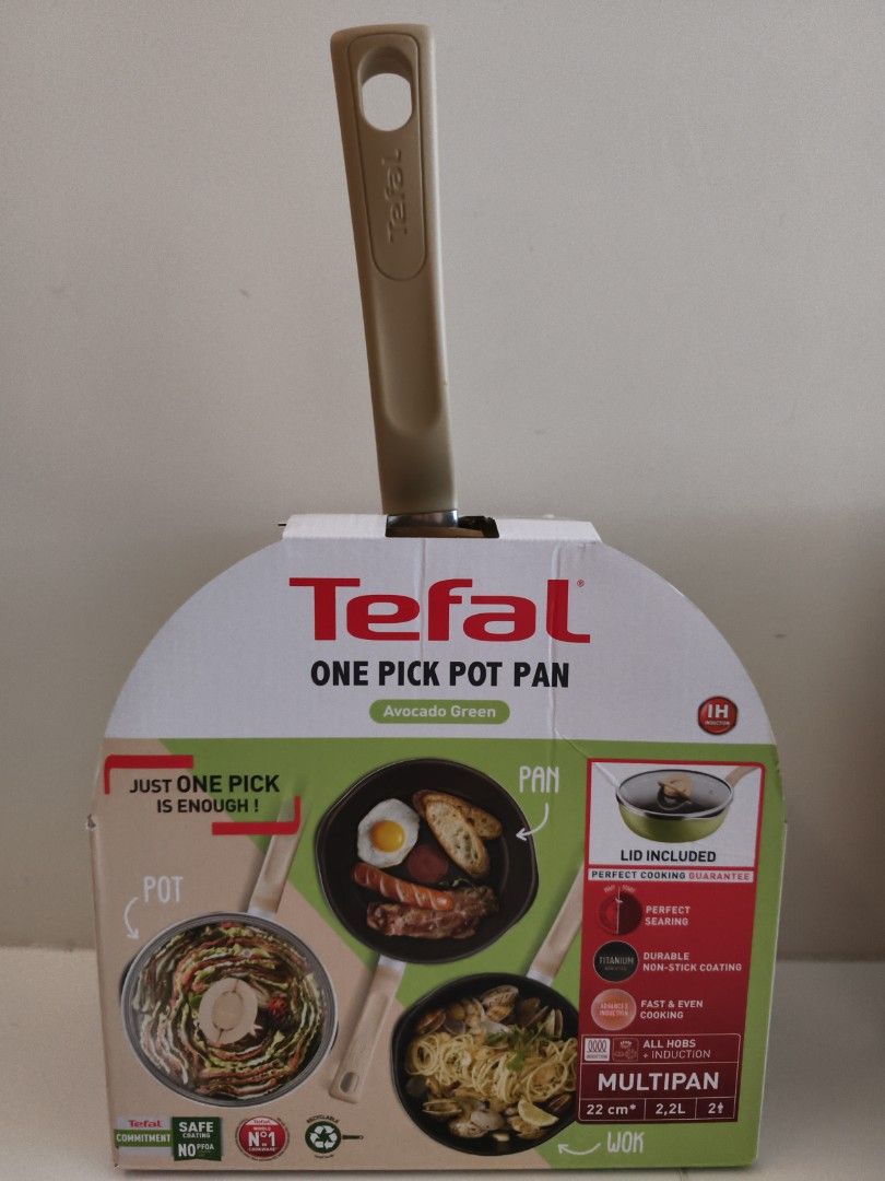 Tefal One Pick Pot Pan - Avocado Green