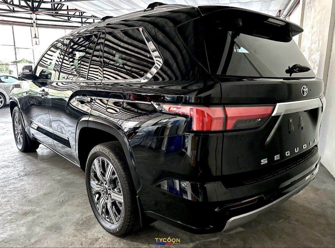 Toyota Sequoia (Category: Used Cars) located in Pasig City. Submitted by tycoon.cars (Listing ID 1435589517, Image 3). Description: TOYOTA SEQUOIA CAPSTONE HYBRID - 2026 Model - Brand New Unit - Top of the Line Variant - i-FORCEMAX Hybrid Engine - Black on White - 3.5L Twin-Turbo V6 - 22-inch Alloy Wheels We Don’t Sell Cars, We Sell Dreams. BUY•SELL•TRADE•CONSIGN•FINANCING Tycoon Powercars Autocamp #100 Ortigas Avenue, Pasig City, PH Open Daily T