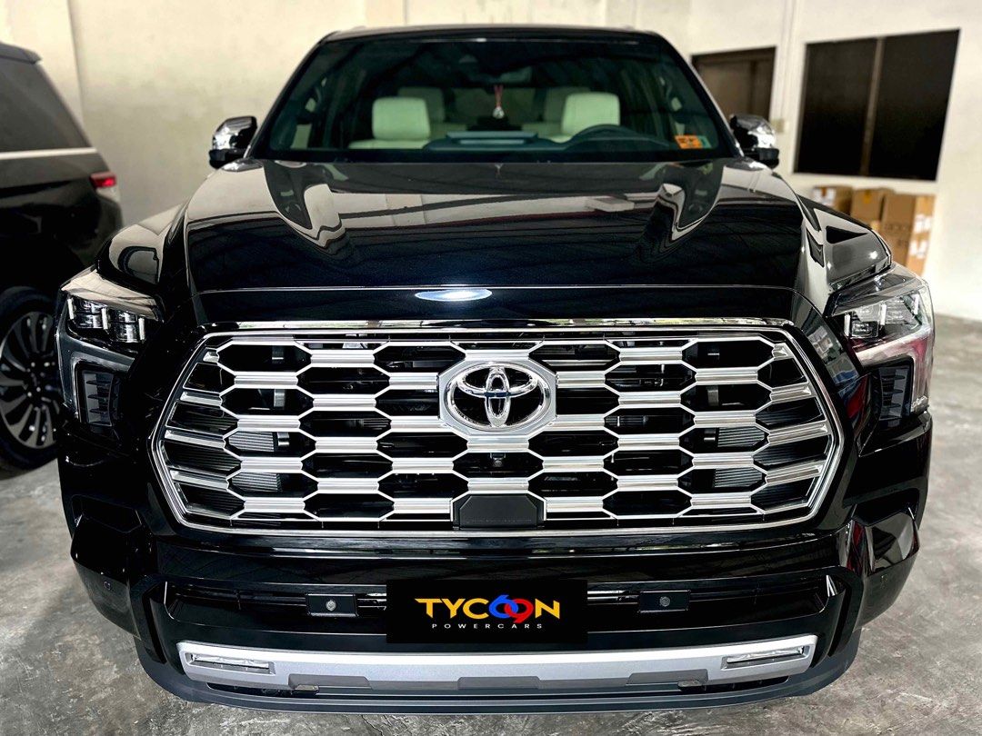 Toyota Sequoia (Category: Used Cars) located in Pasig City. Submitted by tycoon.cars (Listing ID 1435589517, Image 2). Description: TOYOTA SEQUOIA CAPSTONE HYBRID - 2026 Model - Brand New Unit - Top of the Line Variant - i-FORCEMAX Hybrid Engine - Black on White - 3.5L Twin-Turbo V6 - 22-inch Alloy Wheels We Don’t Sell Cars, We Sell Dreams. BUY•SELL•TRADE•CONSIGN•FINANCING Tycoon Powercars Autocamp #100 Ortigas Avenue, Pasig City, PH Open Daily T