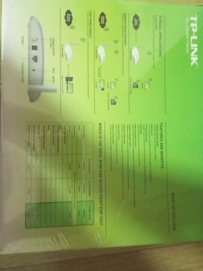 TP-Link 150Mbps Wireless N Access Point TL-WA701ND443350274572308481