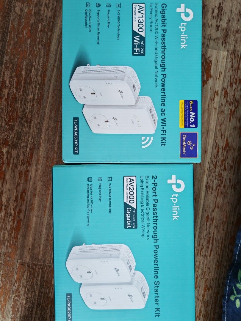 TP-Link 2-Port Passthrough Powerline Starter Kit AV2000443004164255272963