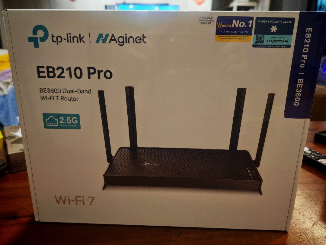 TP-Link Aginet EB210 Pro (Wi-Fi 7 Router) – Brand New Sealed