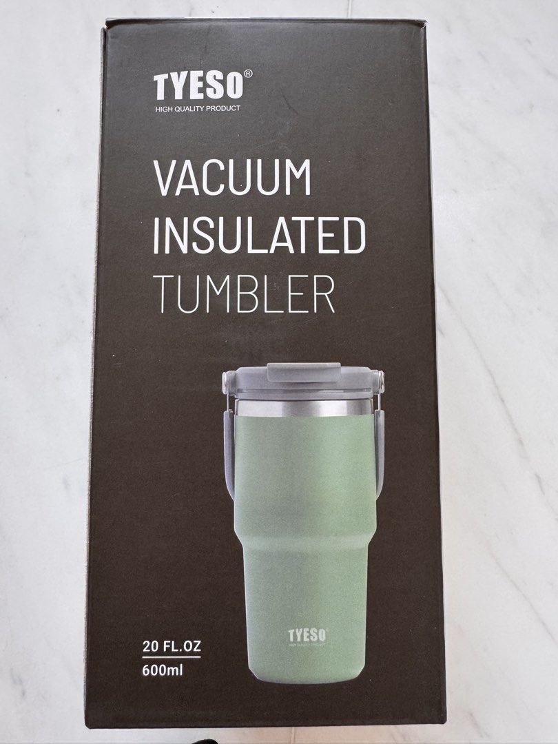 TYESO Vacuum Insulated Tumbler 20oz - Light Pink