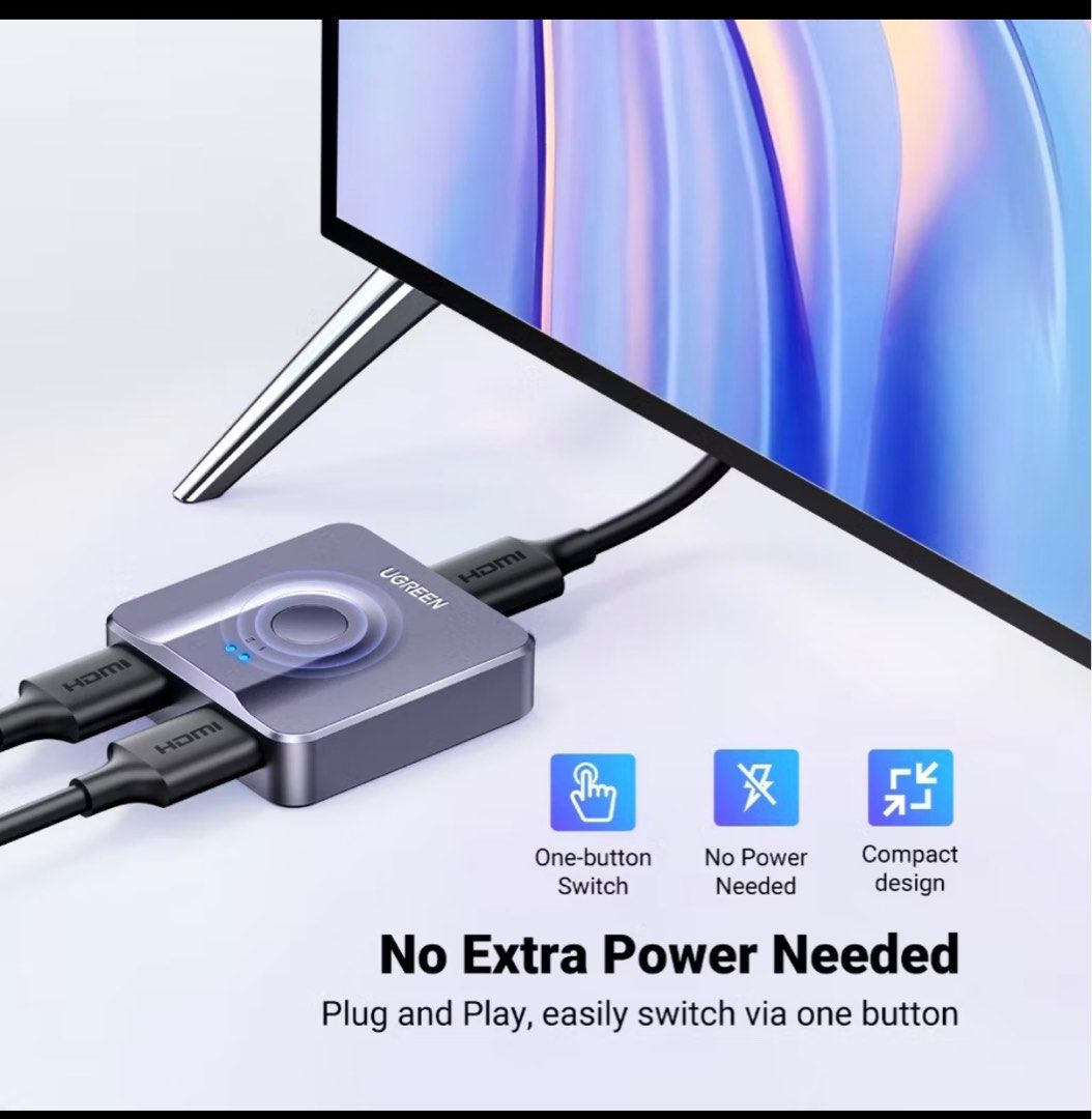 Ugreen 2-Port HDMI Switcher443098389335910405