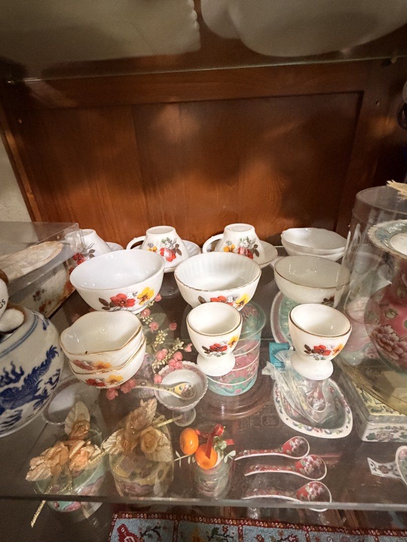 Vintage Antique Floral Dinnerware Set442951341410897921