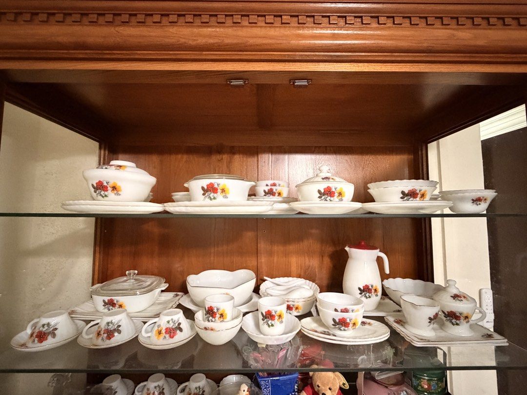 Vintage Antique Floral Dinnerware Set