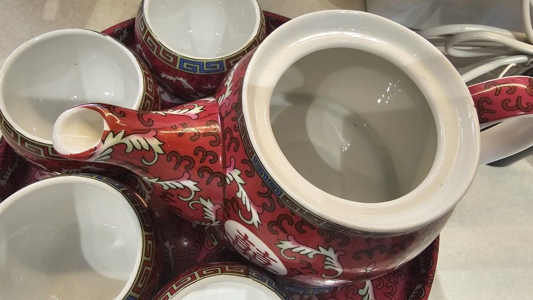 Vintage Chinese Tea Set with Tray442829041262940161
