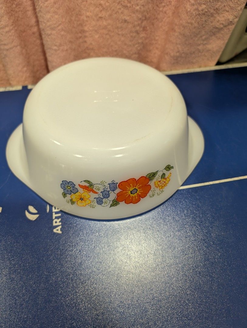 Vintage glasbake Floral Bowl443178418208788481