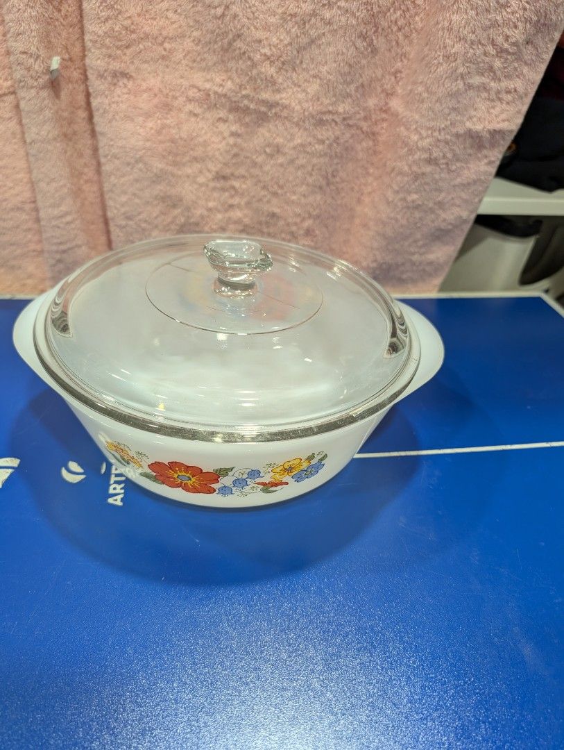 Vintage glasbake Floral Bowl443178418208788486