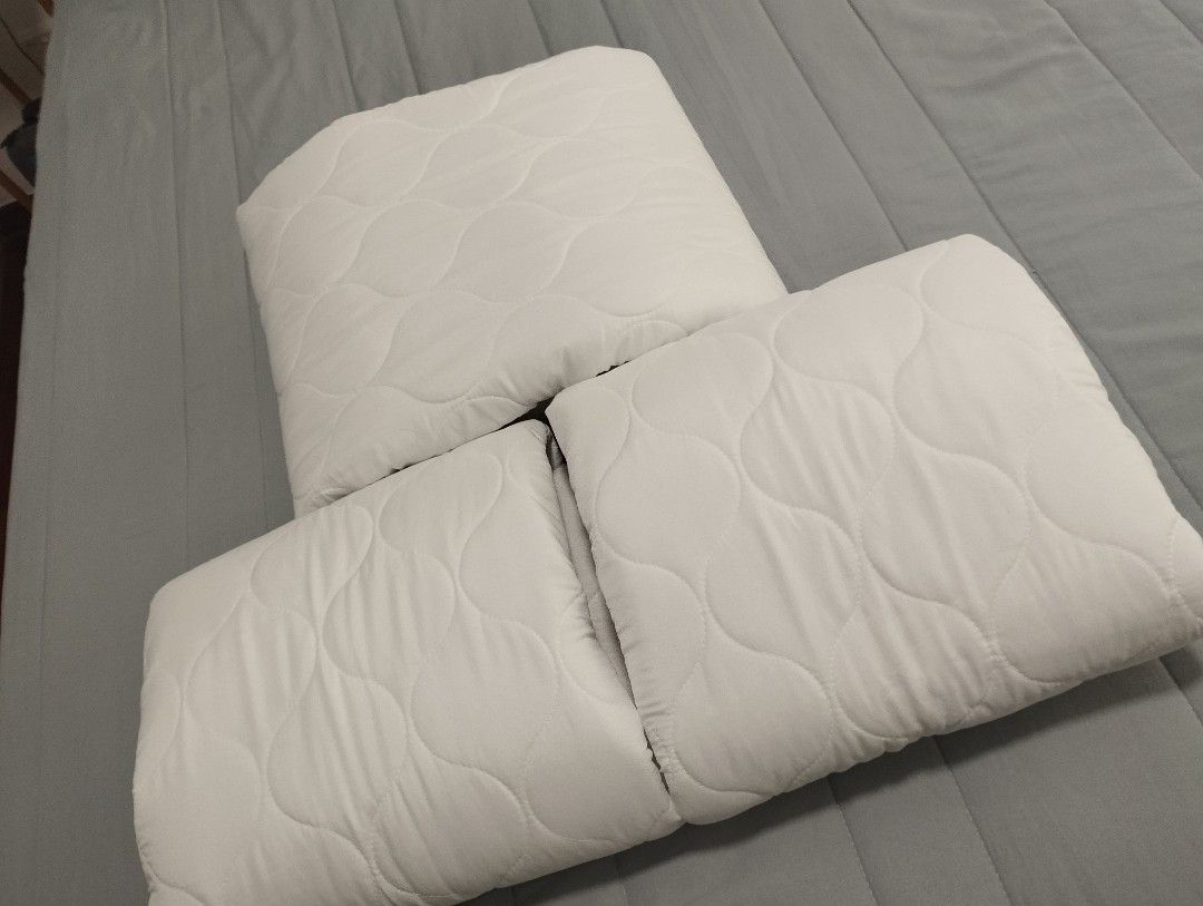 White Quilted Mattress Topper