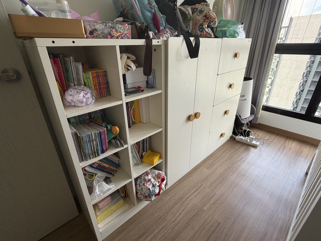 White Storage Cabinets - Good Condition