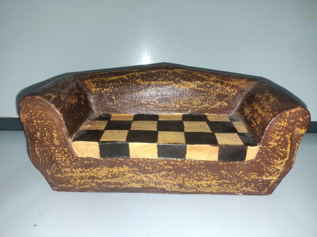 Wooden Mini Sofa Organizer Display (Category: Other Home Decor) located in Munoz. Submitted by larryc1212 (Listing ID 1435665556, Image 2). Description: Wooden Mini Sofa Organizer Display Item may include some scratches due to age, as is were is basis Item can be pick up in our Japan surplus shop located in Munoz Nueva Ecija Shipping available at buyer expense Bank Transfer payment. Payment first policy..