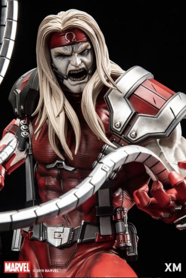 XM Studios Omega Red Statue (Category: Figurines & Statues) located in Quezon City. Submitted by dennis.1682 (Listing ID 1435694920, Image 2). Description: - XM Studios Omega Red statue - Detailed sculpt and dynamic pose - Features prominent tentacles - Painted in vibrant red and silver - Includes a detailed base.