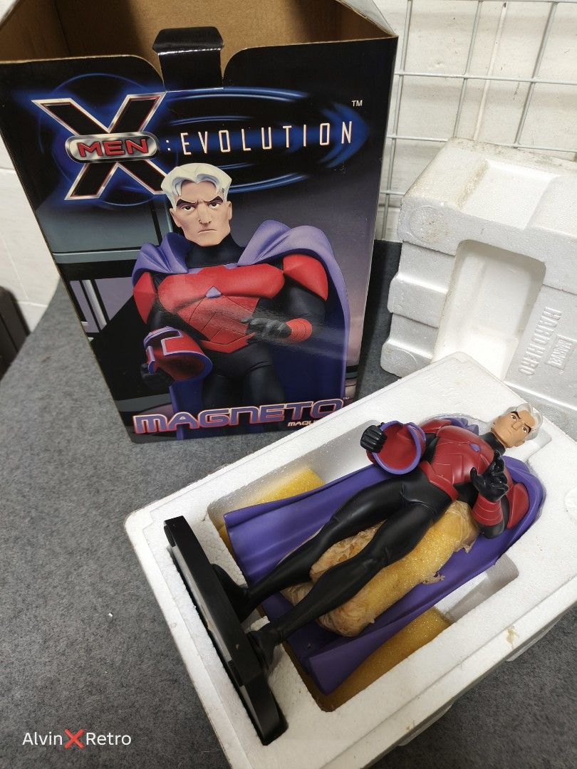 X-MEN EVOLUTION MAGNETO STATUE (HARD HERO) (Category: Figurines & Statues) located in Manila. Submitted by alvinretro (Listing ID 1435659350, Image 2). Description: X-MEN EVOLUTION MAGNETO STATUE (HARD HERO) Limited Edition – 1/2500 pcs worldwide • Height: 11.5 inches • With base (display type, hindi articulated) PRICE: ₱5,800 #XMen #Magneto #MarvelCollectibles #RareItem #HardHero #Statue #Collector.