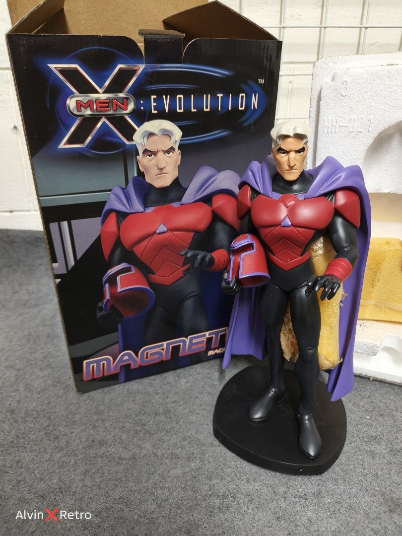 X-MEN EVOLUTION MAGNETO STATUE (HARD HERO) (Category: Figurines & Statues) located in Manila. Submitted by alvinretro (Listing ID 1435659350, Image 1). Description: X-MEN EVOLUTION MAGNETO STATUE (HARD HERO) Limited Edition – 1/2500 pcs worldwide • Height: 11.5 inches • With base (display type, hindi articulated) PRICE: ₱5,800 #XMen #Magneto #MarvelCollectibles #RareItem #HardHero #Statue #Collector.