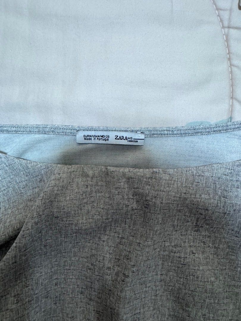 Zara gray blouse (Category: Blouses) located in Cebu City. Submitted by dmscemd (Listing ID 1435627254, Image 3). Description: Like new, used once Not see through but with light comfy material.