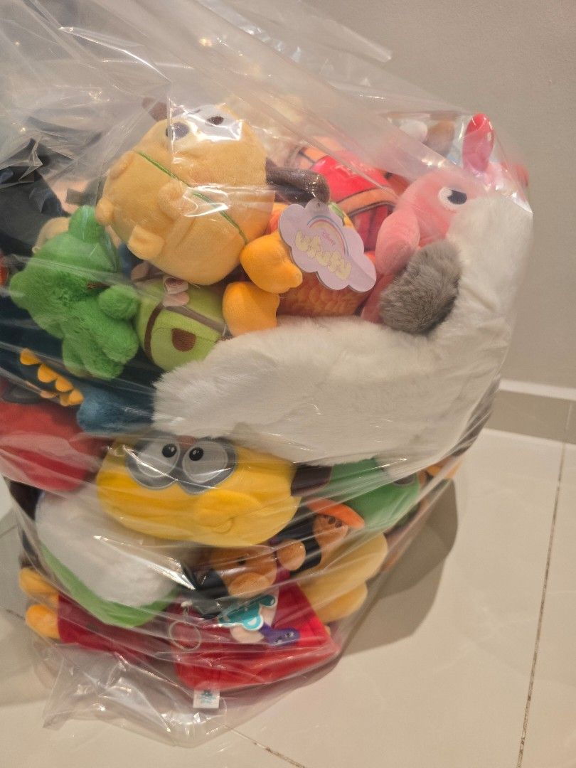 A bag of Assorted Plush Toys, Hobbies & Toys, Toys & Games on Carousell